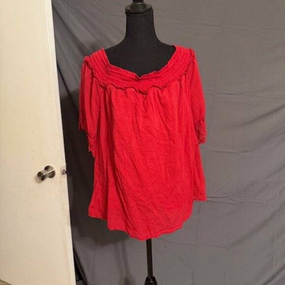 LANE BRYANT Off-Shoulder Blouse Size 22/24 - Picture 1 of 3